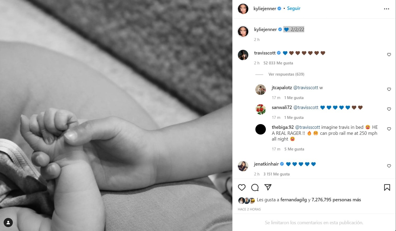Nace el segundo hijo de Kylie Jenner
