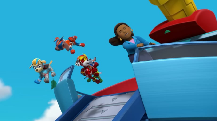 Mighty Pups de Paw Patrol con Chickaletta