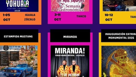 Gobierno de Guerrero promueve actividades durante el último fin de semana de octubre con clima ideal