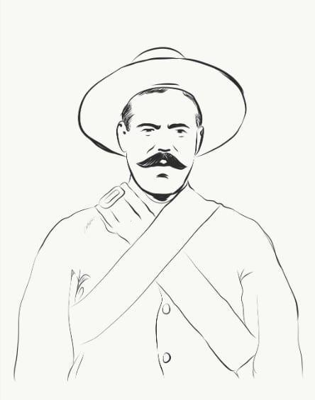 Dibujo Pancho Villa