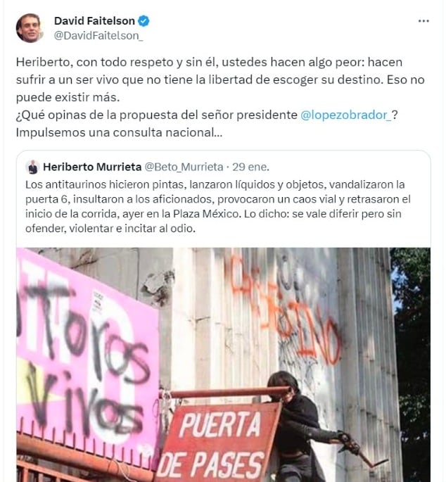 David Faitelson reventó a Heriberto Murrieta.