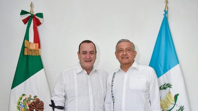AMLO se reúne con su homólogo en Guatemala, Alejandro Giammattei