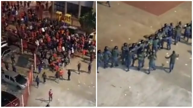 Policia - aficion de Independiente