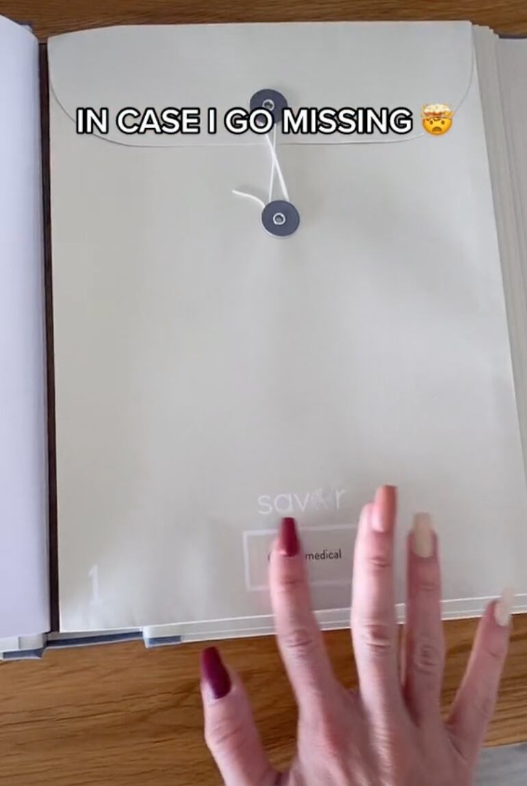 Carpeta "en caso de que desaparezca"