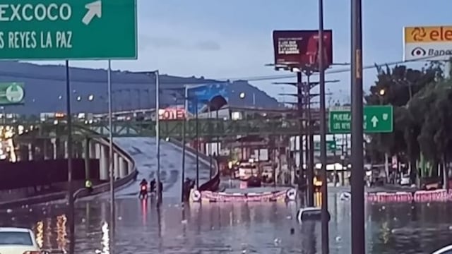 Lluvias inundan Puente de la Concordia hoy 14 de septiembre