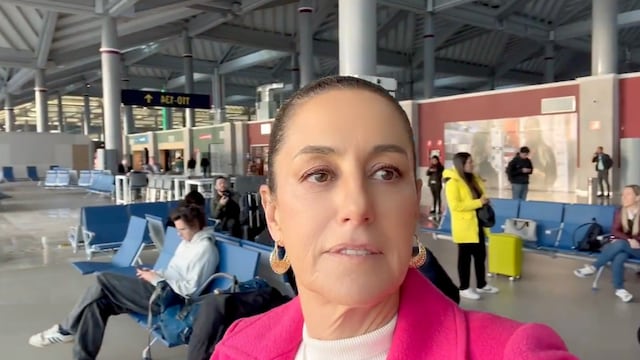 Claudia Sheinbaum en el AIFA