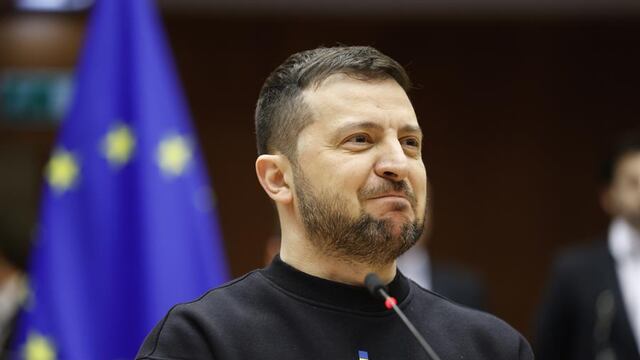 Volodímir Zelenski llega a Bruselas al Parlamento Europeo