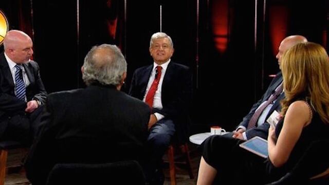 Andrés Manuel López Obrador en entrevista