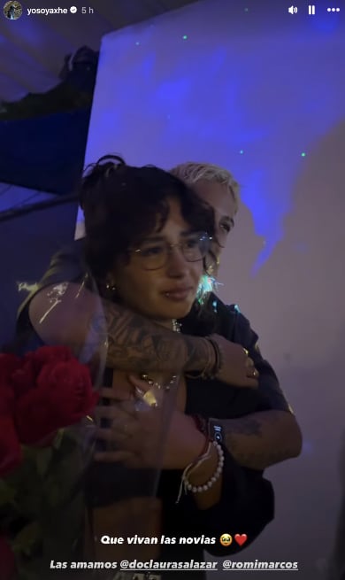 Laura Salazar le pide matrimonio a Romina Marcos