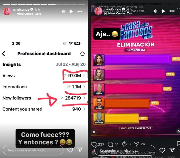 Ninel Conde en Instagram