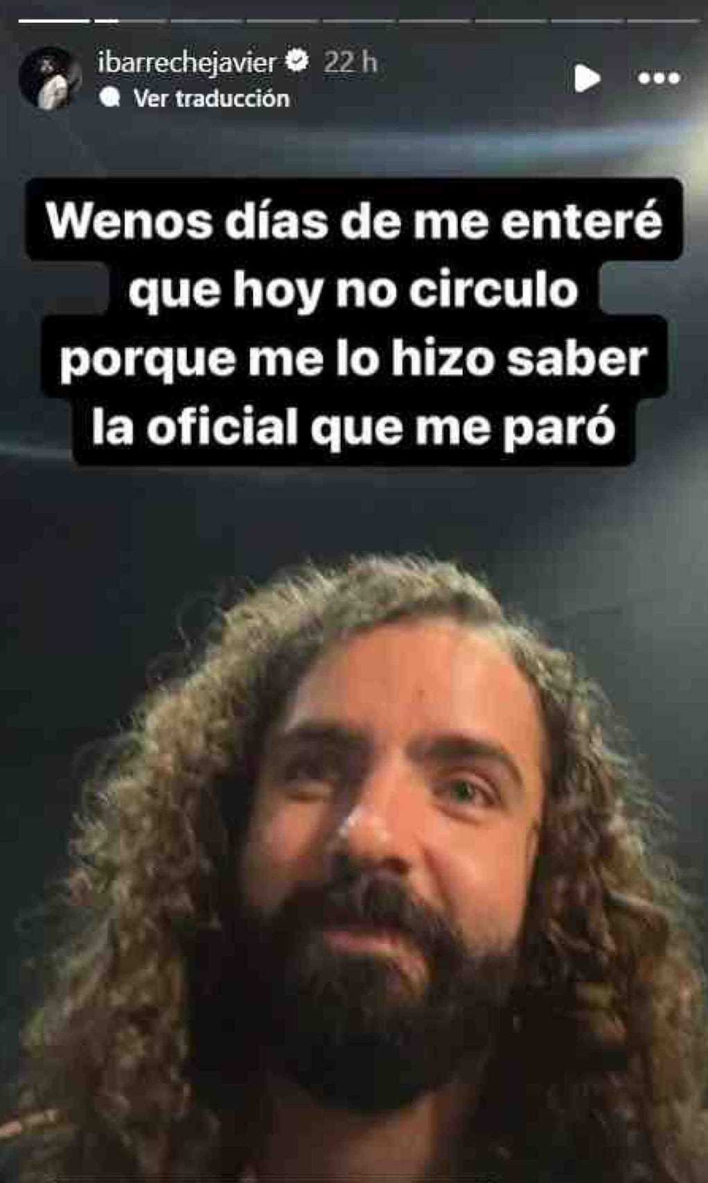 Javier Ibarreche fue detenido por policías en plena contingencia