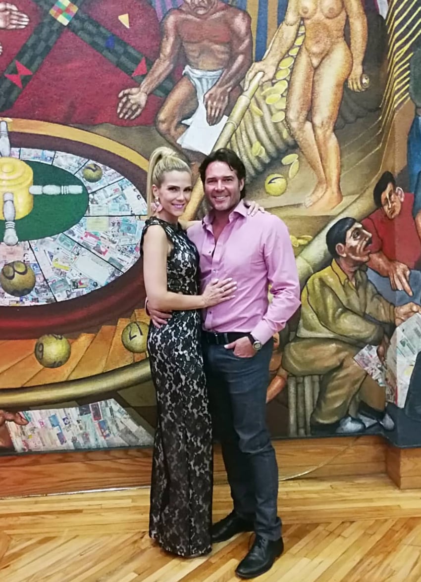 Rodrigo Mejía y Gaby Crassus