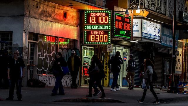 Casa de cambio en Tijuana, Baja California.