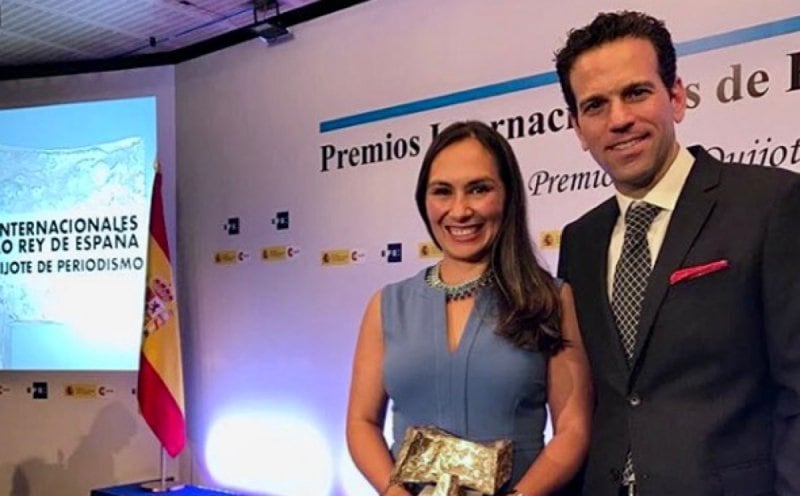 Carlos Loret de Mola y su esposa Berenice Coronado Yabé