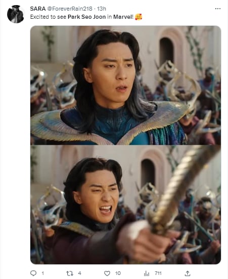 Reacción a Park Seo Joon en el tráiler de The Marvels