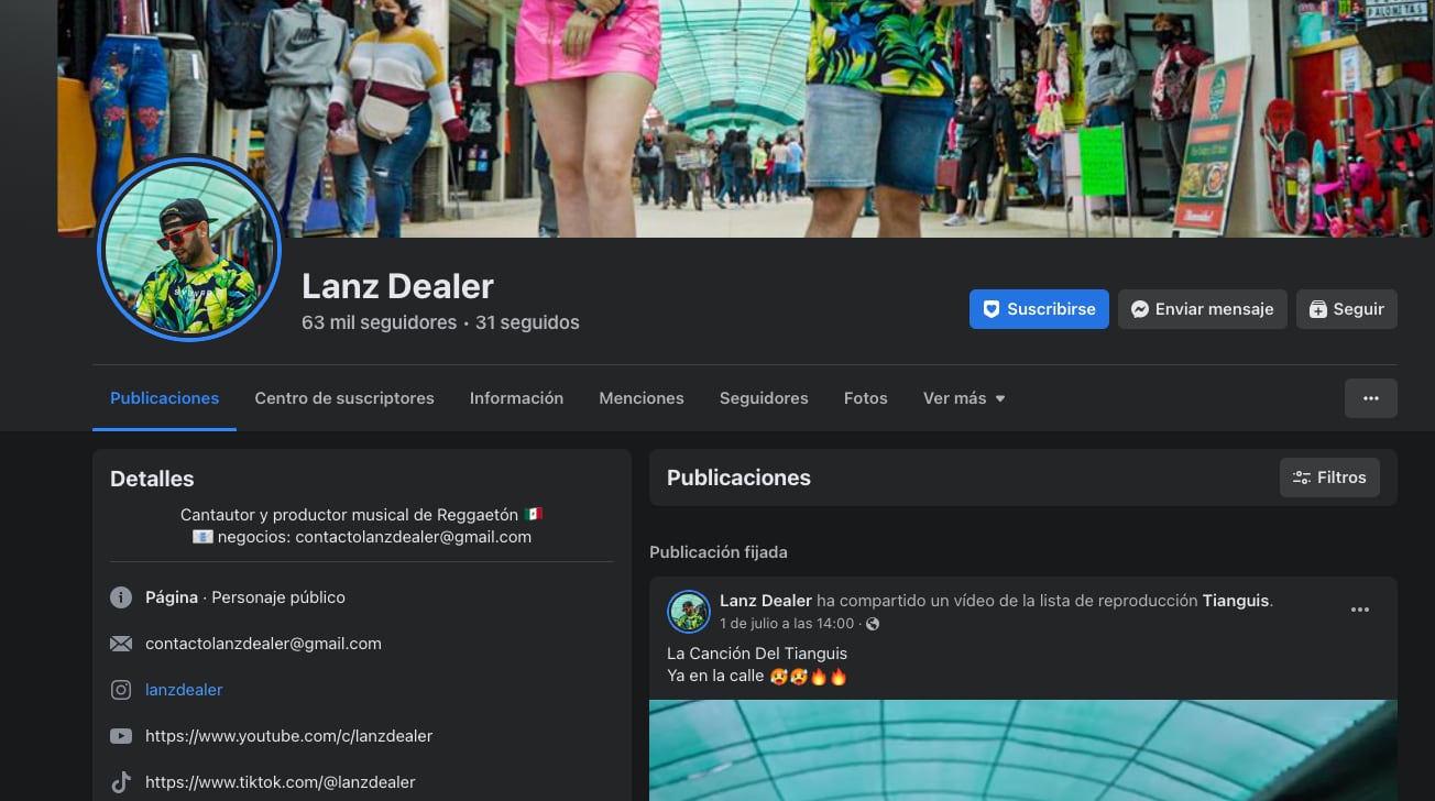 Facebook de Lanz Dealer