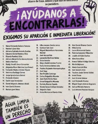 Presuntos detenidos tras marcha por agua en Guadalajara