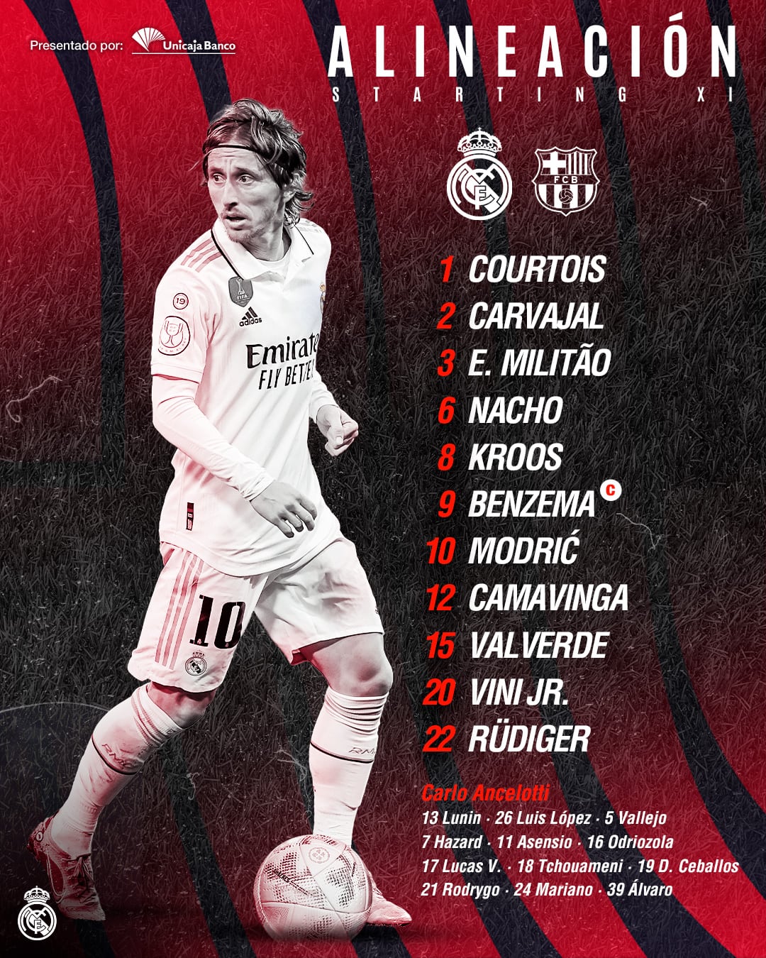 alineación real madrid