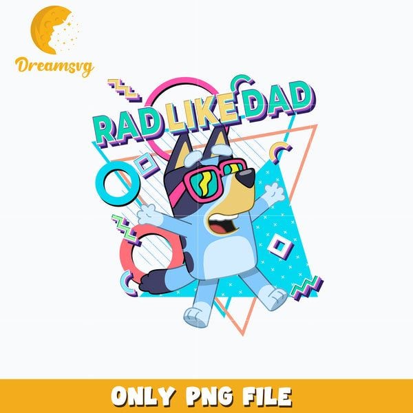 Tarjetas de Bandit de Bluey para el Día del Padre