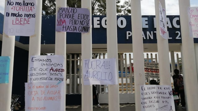 Protesta en Cobach 25.
