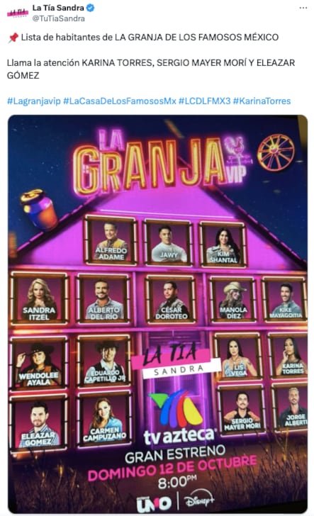 Participantes de La Granja VIP