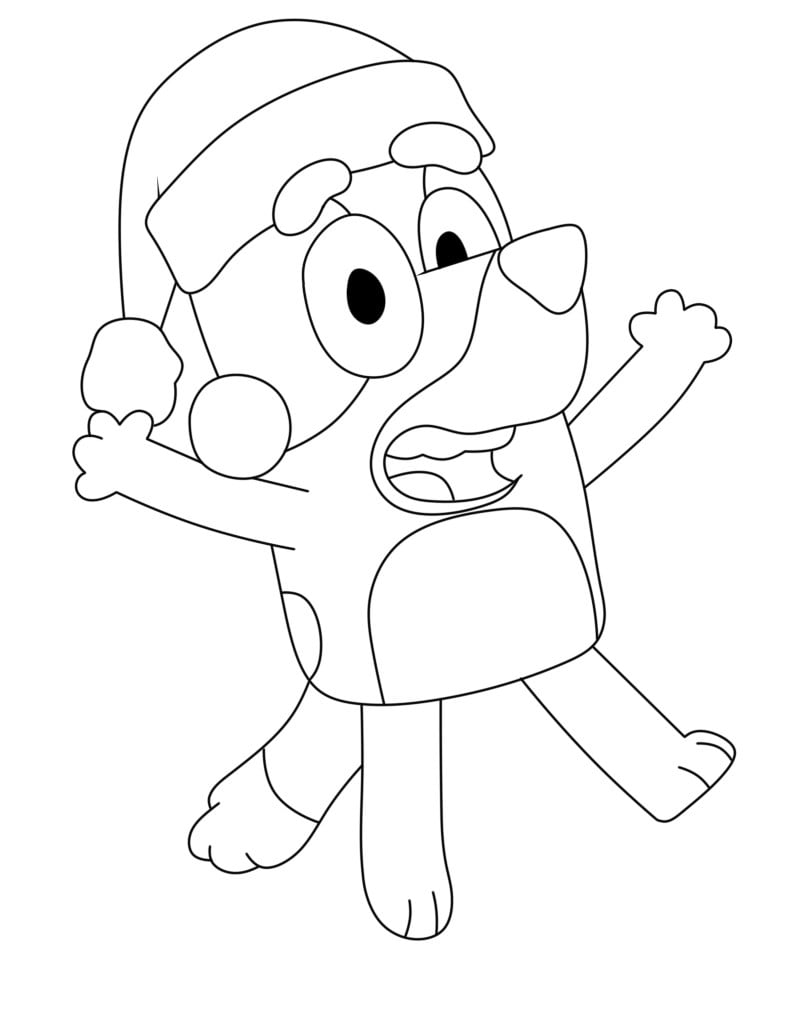 Dibujos de Bluey de Navidad