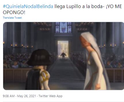 meme sobre boda de Christian Nodal y Belinda