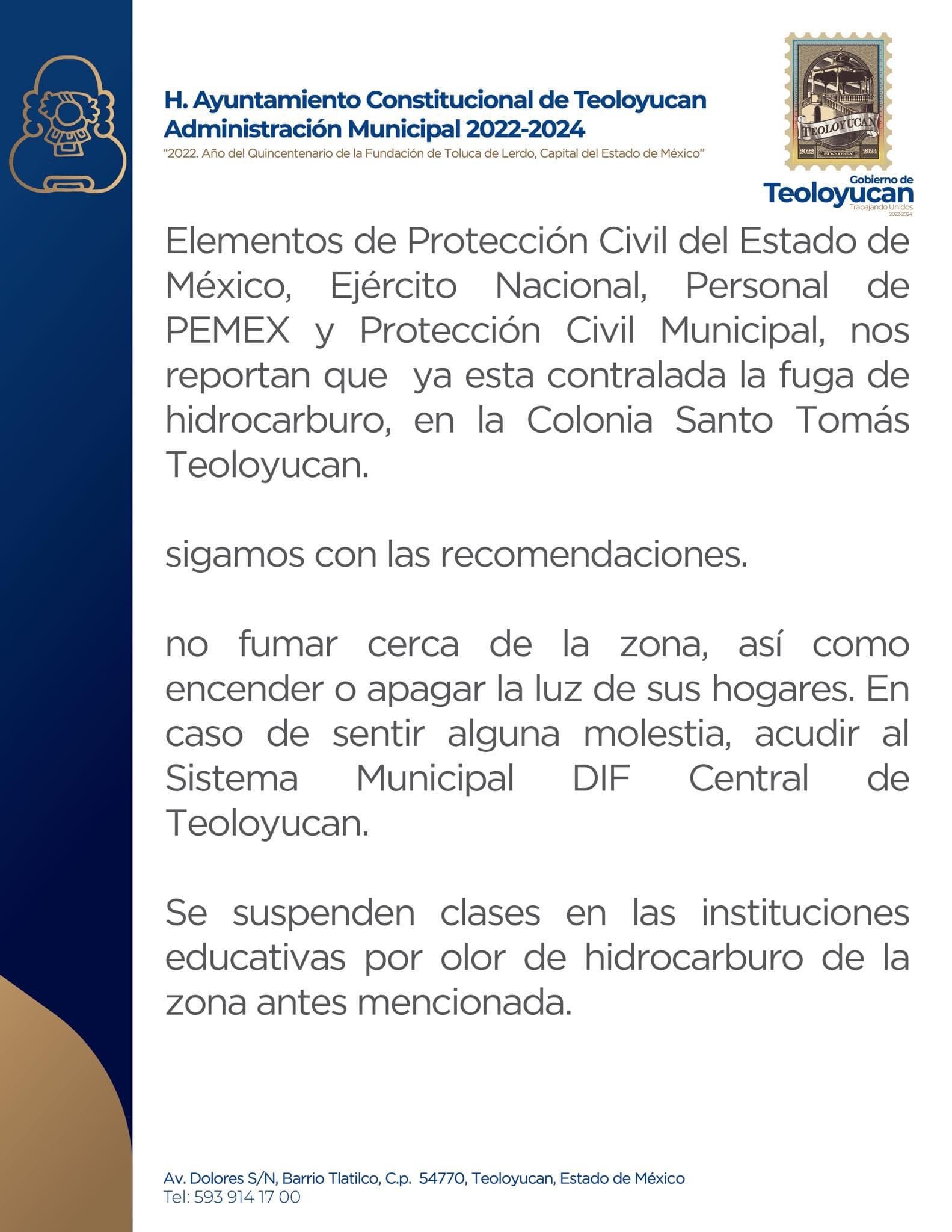 Teoloyucan: desalojan hasta 200 personas por toma clandestina de gasolina