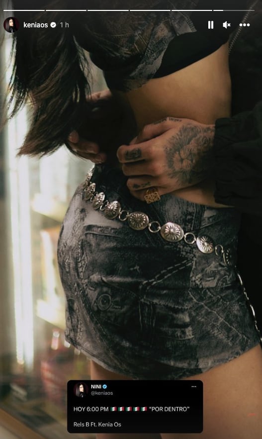 Kenia Os y Rels B enciendes las redes con fotografías sensuales