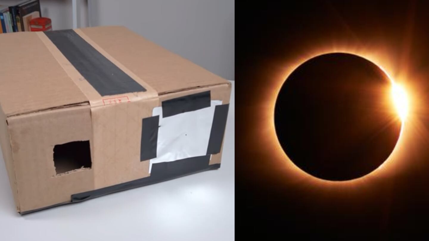 Lentes caseros para ver el eclipse solar 2024 Paso a paso