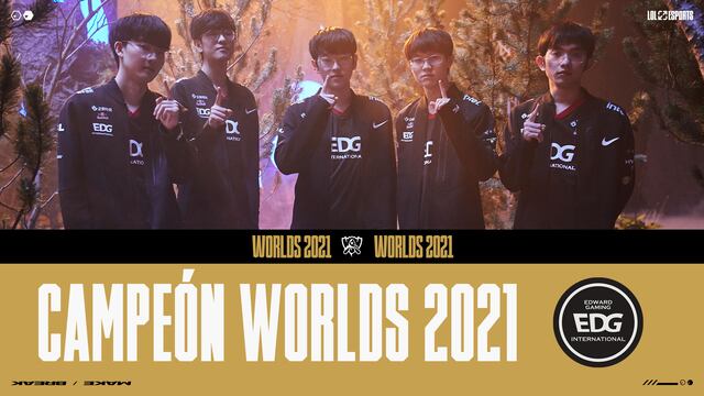 Edward Gaming Campeón de Worlds 2021