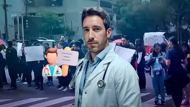 Médicos residentes protestan tras brote de Salmonella en Hospital General de México