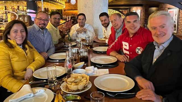 Santiago Creel y Alejandro Moreno son criticados por cerrar campaña en Texcoco y celebrar en Puerto Madero de Polanco