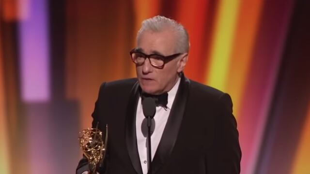 Martin Scorsese recibiendo un premio Oscar