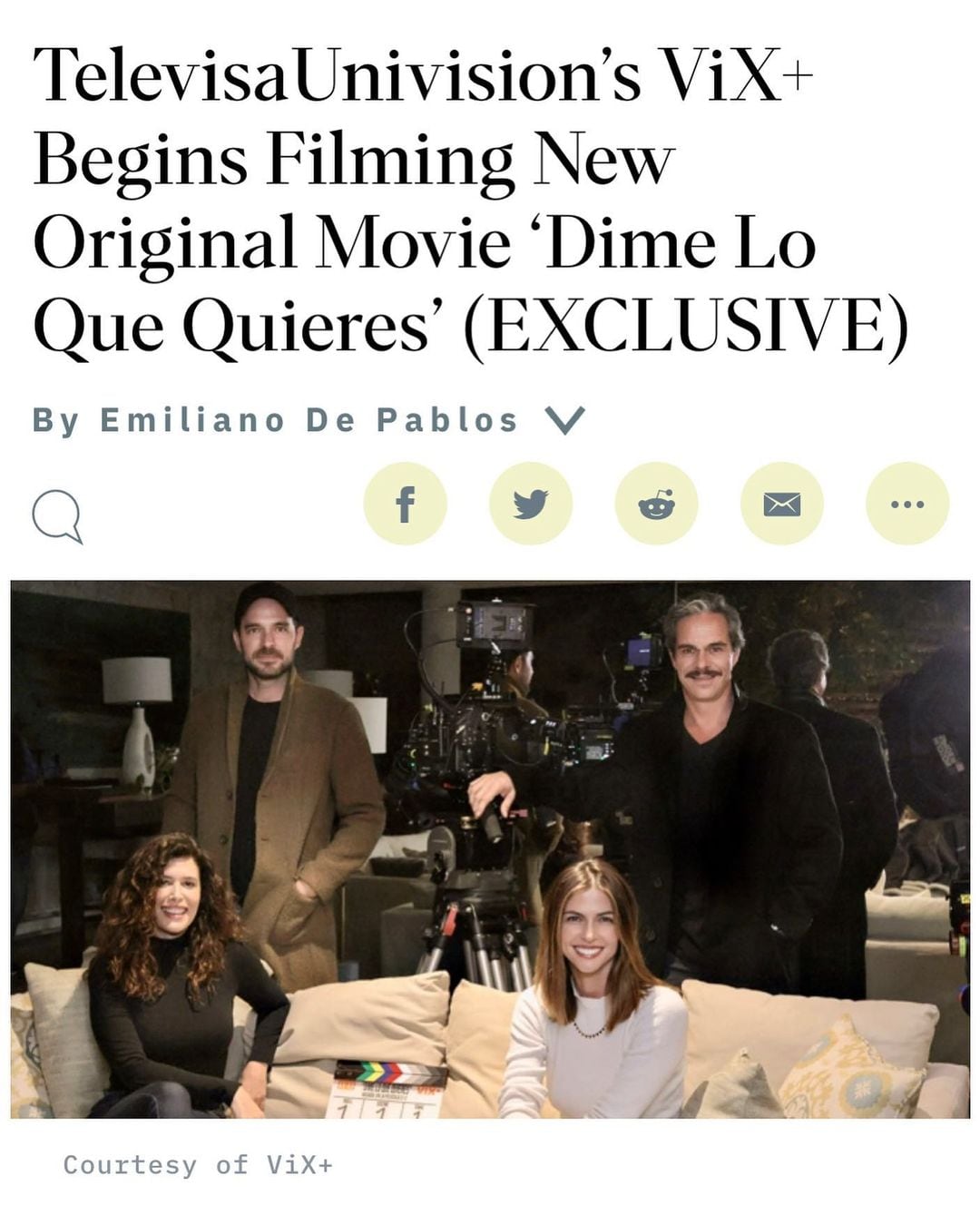 ViX y 11:11 Films se unen para lanzar película "Dime lo que quieres"