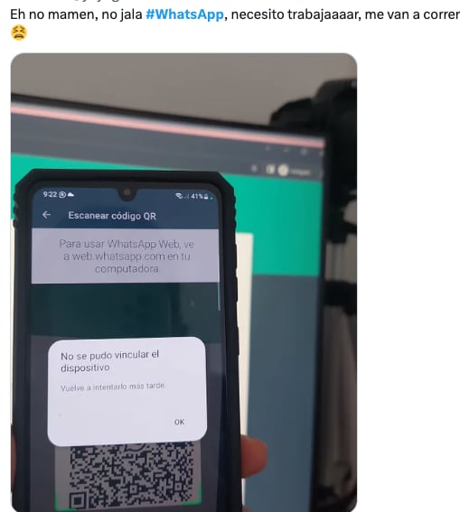 WhatsApp reporta caída mundial y memes aprovechan la oportunidad