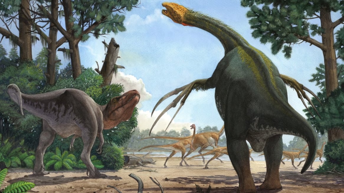 Terizinosaurio, nueva especie encontrada en Japón