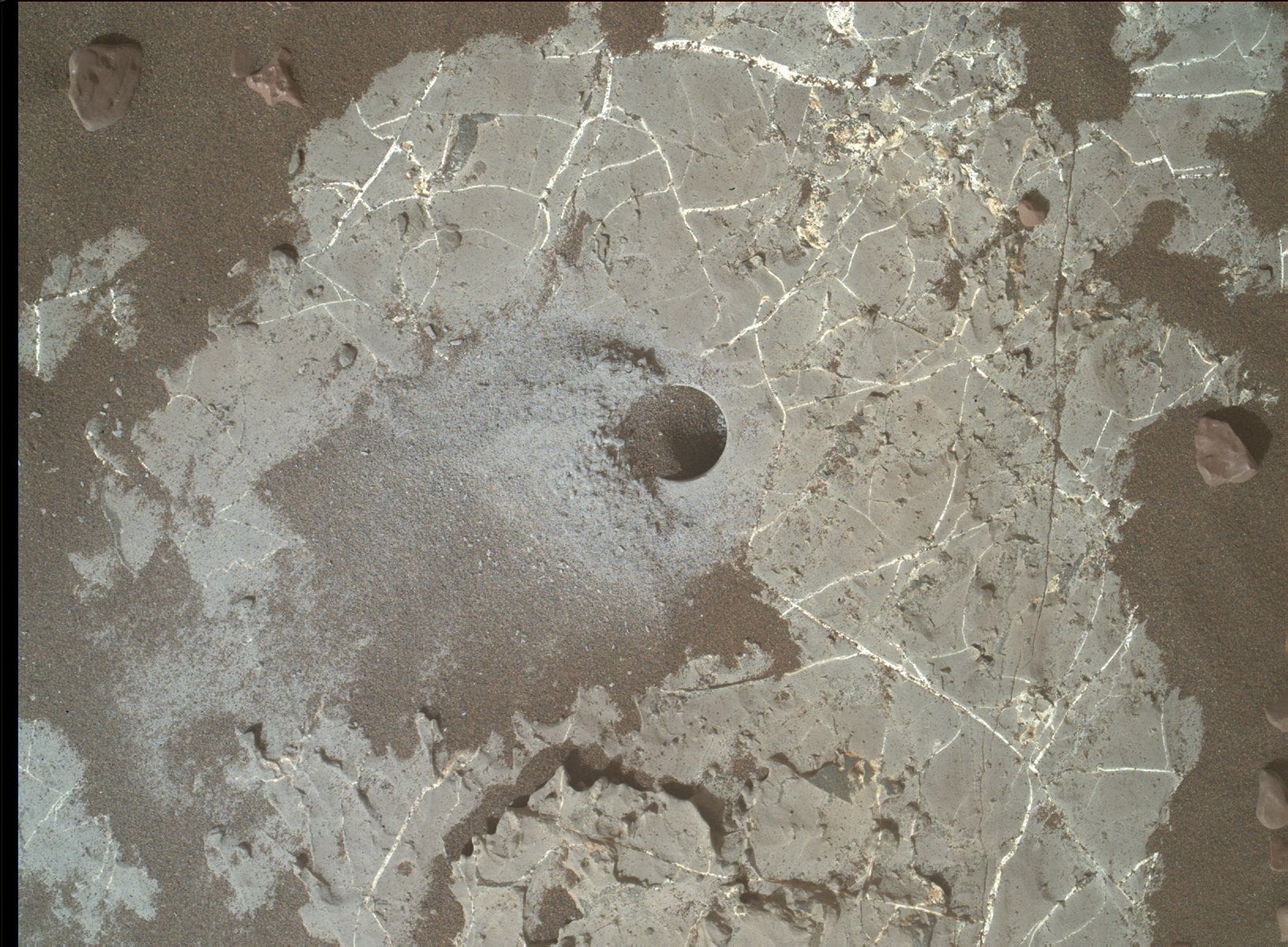 Muestras tomadas por Curiosity en Marte