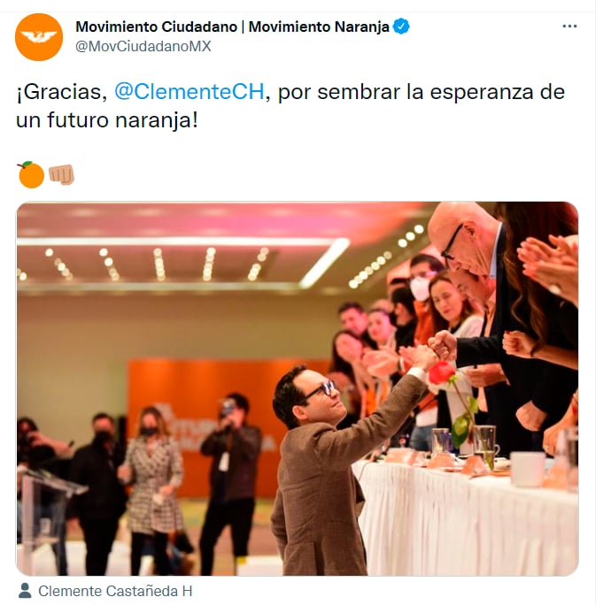 Despedida de Clemente Castañeda/@MovCiudadanoMx