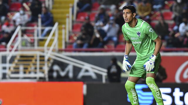Esteban Andrada of Monterrey during the game Necaxa vs Monterrey, corresponding to day 02 of the Torneo Clausura Grita Mexico C22 of Liga BBVA MX, at Victoria Stadium, on January 14, 2022.
<br><br>
Esteban Andrada de Monterrey durante el partido Necaxa vs Monterrey, correspondiente a la jornada 02 del Torneo Clausura Grita Mexico C22 de la Liga BBVA MX, en el Estadio Victoria, el 14 de Enero de 2022.