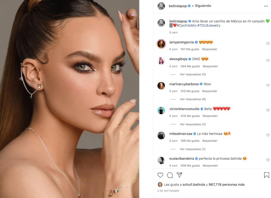 Belinda colabora con Tous