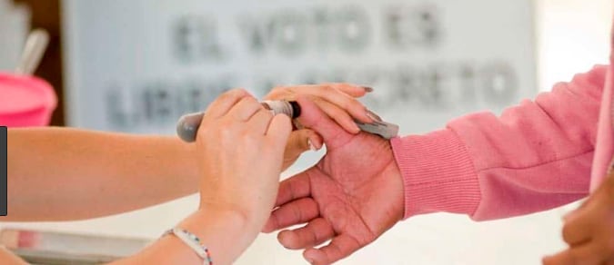 tinta para votar