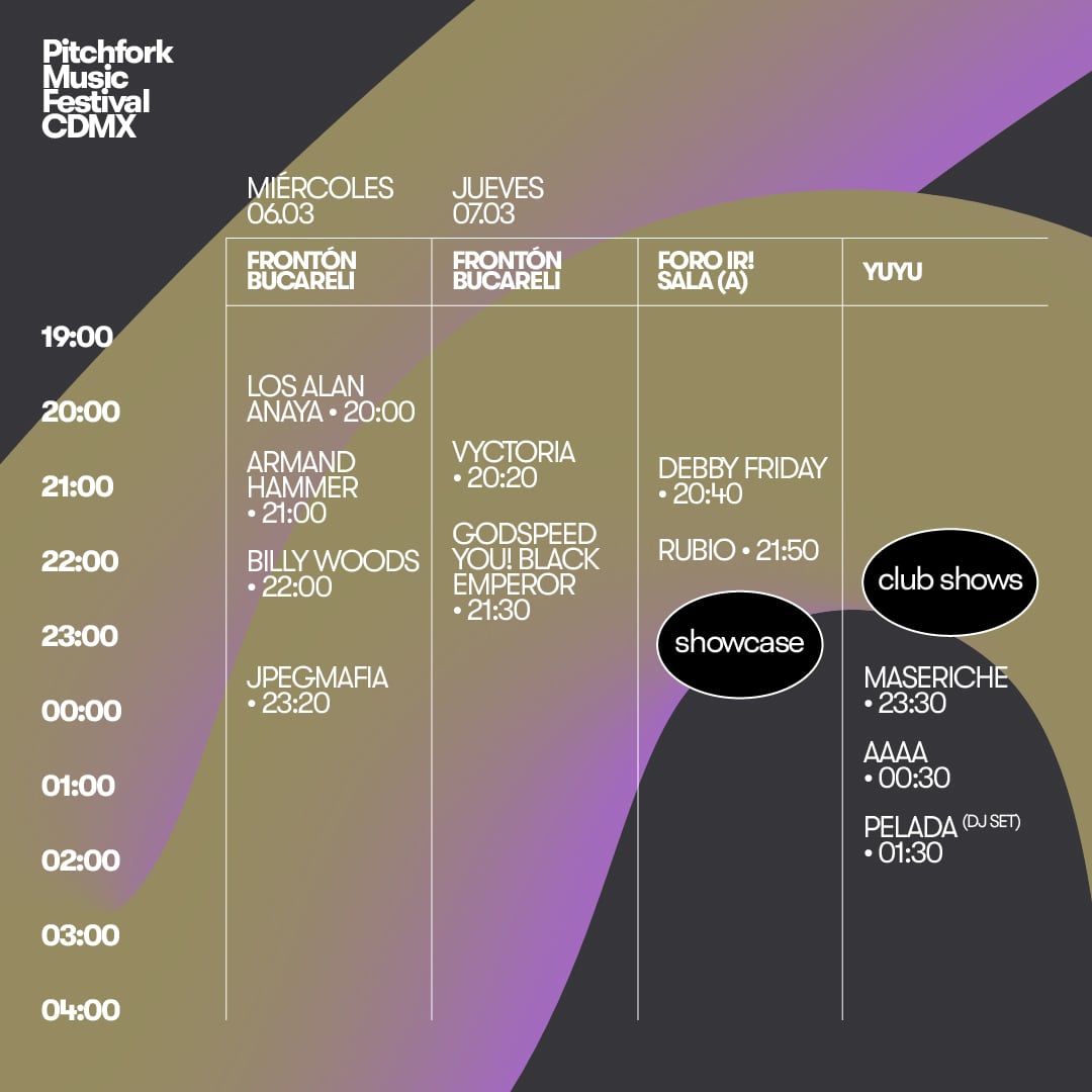 ¿A qué hora termina Pitchfork Music Festival CDMX? Horario para Frontón Bucareli de hoy jueves 7 de marzo