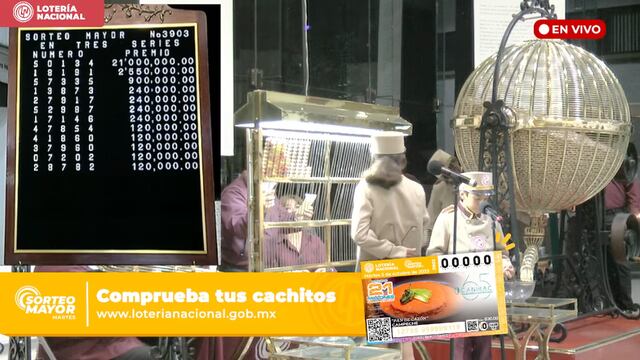 Resultados Sorteo Mayor 3903 de Lotería Nacional en vivo: ganadores de hoy 3 de octubre