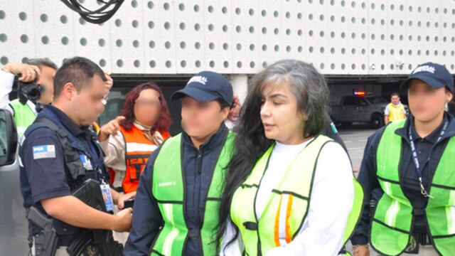 Sandra Ávila Beltrán al momento de ser capturada. Foto/Cuartoscuro (Archivo)