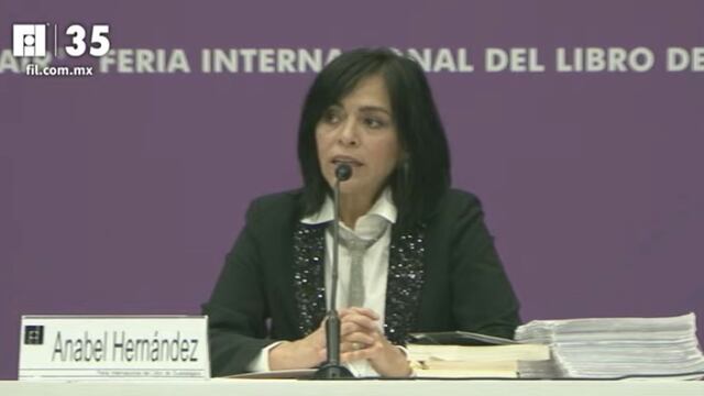 Anabel Hernández se presenta en la FIL Guadalajara