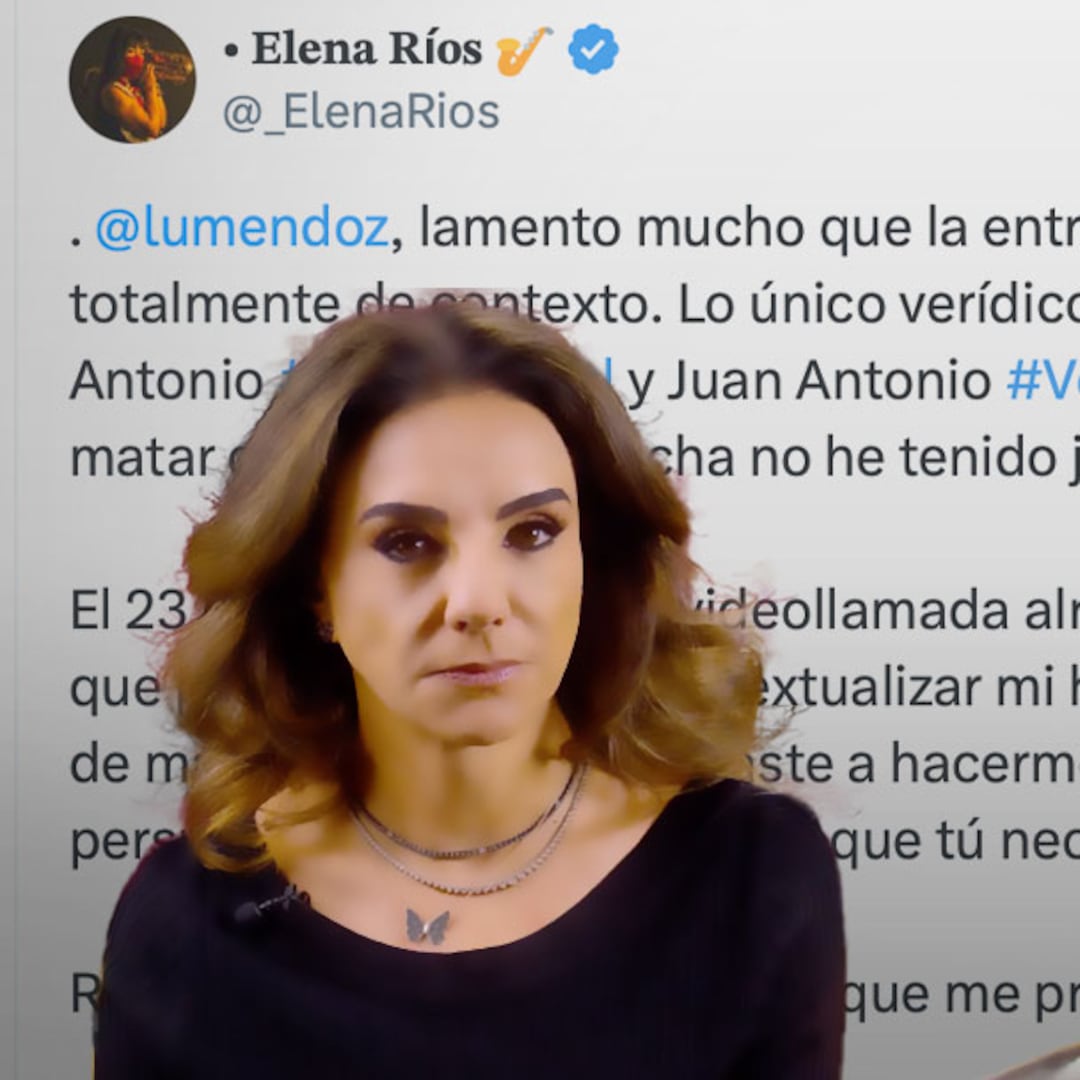 María Elena Ríos acusa a la periodista Lourdes Mendoza de manipular entrevista