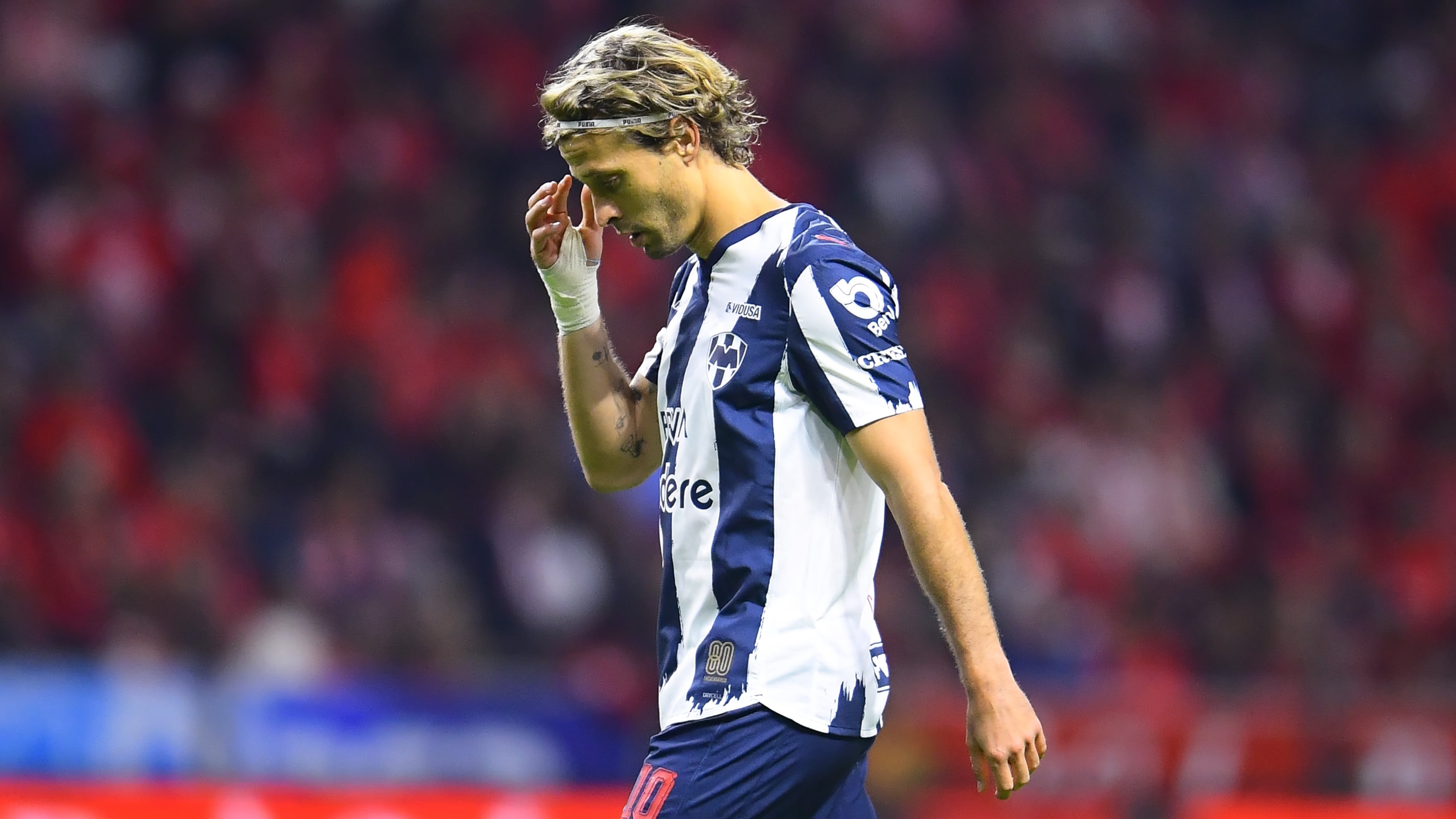 Sergio Canales, jugador de Rayados de Monterrey.