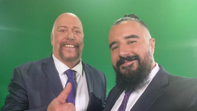 Enrique Bermúdez con Álvaro Morales