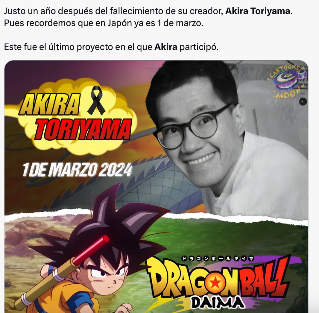 Las redes recuerdan a Akira Toriyama